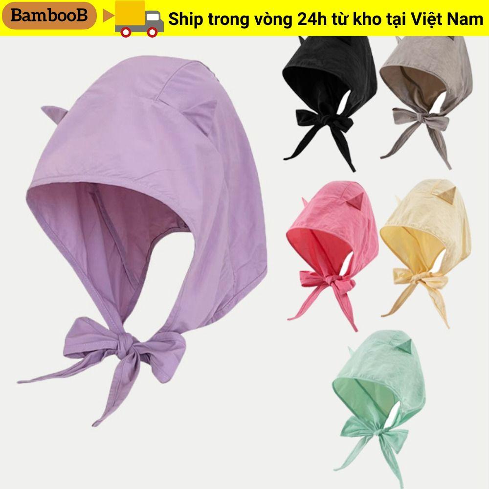 Mũ Trùm Đầu Little Devil Polyester Khô Nhanh, Phong Cách Dễ Thương Cho Nữ