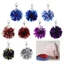 Móc khóa cổ vũ PYCOU, Móc khóa bóng tròn Cheer Pom Pom Pom, Phụ kiện khiêu vũ cổ vũ nhỏ đầy màu sắc ủng hộ bữa tiệc