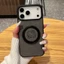 Dành Cho iPhone 17 PRO MAX 17AIR 14 13 12 11 PRO MAX 14PLUS Vỏ Điện Thoại Họa Tiết Mèo KT Phong Cách Tối Giản. Độc Đáo Với Giá Đỡ Từ Tính Vỏ Điện Thoại Di Động