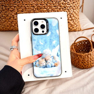 Ốp Lưng Iphone Phim hoạt hình thời trang Cho Iphone 7 xs xr 11 12 13 14 15 16 Pro Max Plus Pop Mart DIMOO  cat blue