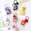Dễ Thương Cloud Bell Acrylic Quicksand Móc Khóa Chất Lỏng Lấp Lánh Nổi Búp Bê Mặt Dây Chuyền Kawaii Túi Quyến Rũ Cho Bé Gái