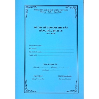 SỔ S1a - S2a HKD 2026: SỔ CHI TIẾT DOANH THU, HÀNG HÓA - THEO CHẾ ĐỘ KẾ TOÁN CHO HỘ/CÁ NHÂN KD  2026