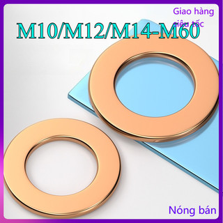 Long đền， vòng đệm phẳng bằng đồng nhiều cỡ khác nhau，Vòng Đệm Chữ o Phẳng Bằng Đồng Trơn Đặc Biệt  M10 / M12 / M14-M60 [JYD-ZZ-Z]