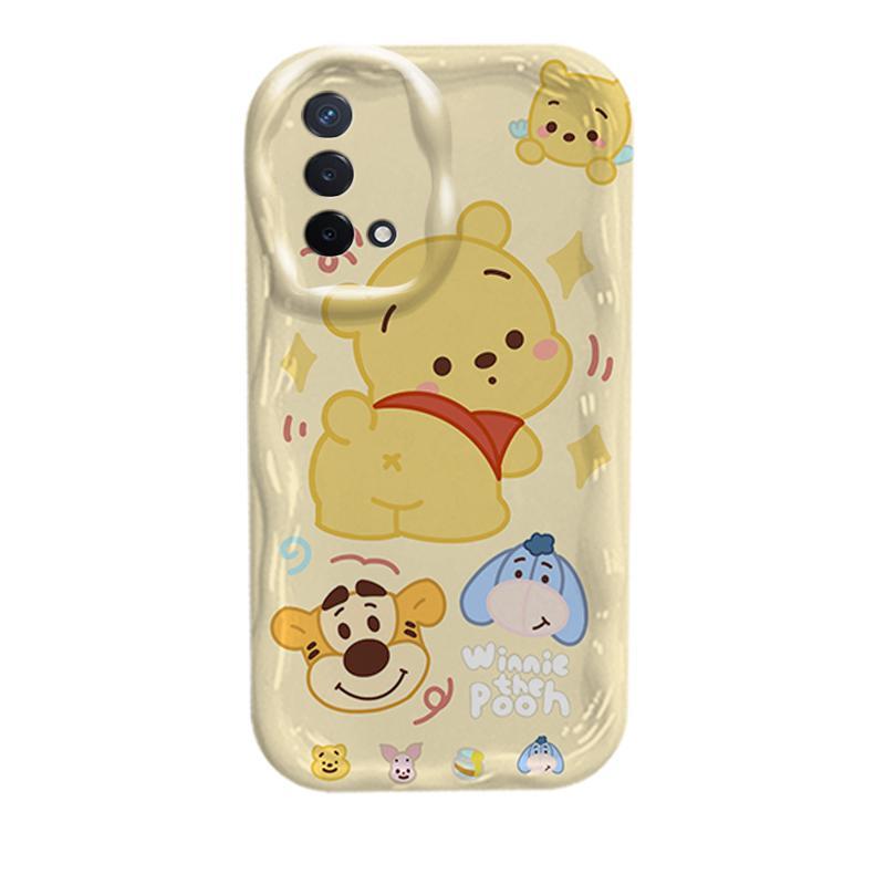 Ốp Silicon Hoạt Hình Cho OPPO A74 A95 F19 F19S Reno 6 Lite 4G Bảo Vệ 3D Vỏ Điện Thoại Mềm Winnie the Pooh Lotso Bear Ốp Lưng Chống Sốc