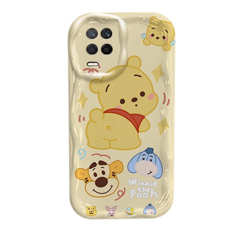 Ốp Silicon Hoạt Hình Cho OPPO A54 4G 3D Wave Vỏ Điện Thoại Mềm Winnie the Pooh Lotso Bear Ốp Lưng Chống Sốc