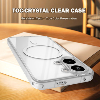 Lereach cho Poco X8 Pro Max X8 Pro Poco X7 Pro Poco X7 Vỏ điện thoại từ tính, Acrylic + TPU, Vỏ sạc từ tính trong suốt chống sốc 4 chiếc