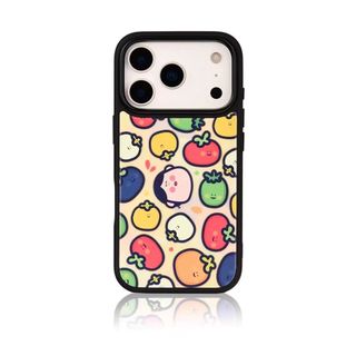 Rau Quả Hạnh Phúc Thích Hợp Cho 17Promax Vỏ Điện Thoại iPhone16 / 14pro Khung Đen 15Plus Lỗ Lớn 13 Sản Phẩm Mới