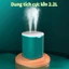 Máy tạo độ ẩm phun kép 2.2L, công nghệ nano atomization, đèn LED nhiều màu, phù hợp phòng điều hòa