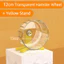 Bánh xe chạy bộ LAKAM Hamster, Bánh xe tập thể dục trong suốt dễ tháo rời​, Đồ chơi tập thể dục mở rộng bằng nhựa im lặng, Phụ kiện thú cưng