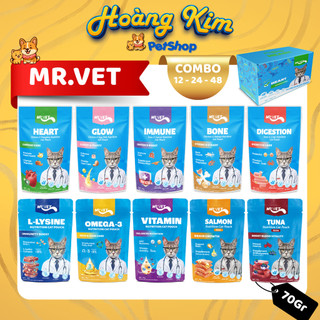 [COMBO 12 - 24 GÓI] Pate Cho Mèo MRVET Bổ Sung Omega 3, Vitamin, Hỗ Trợ Tiêu Hóa Tốt