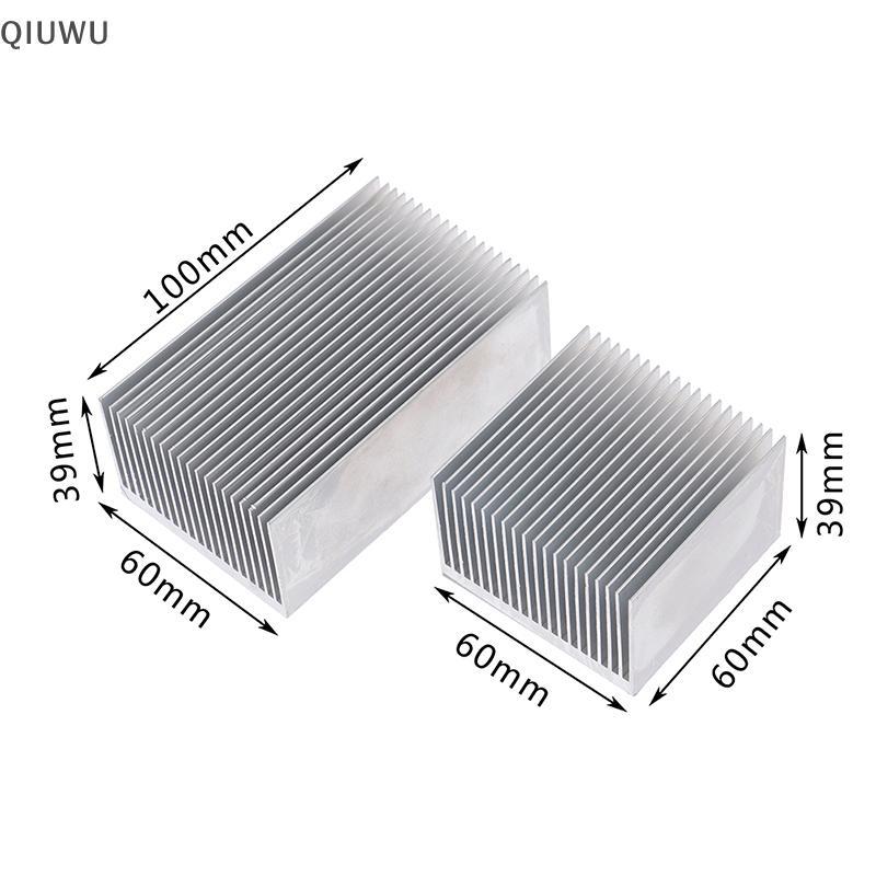 Tản nhiệt hợp kim nhôm QIUWU 60 * 60 / 100 * 60mm Tấm làm mát LED IC Chip tản nhiệt.