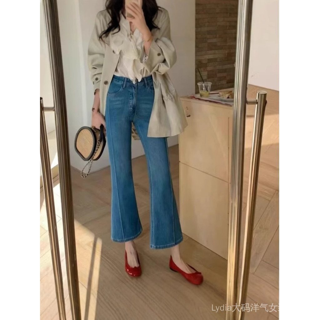 [Giảm giá 10% trong thời gian có hạn] Quần áo nữ thời trang chất lượng cao Seckill dành cho nam giới nhỏ Quần jean thiết kế hơi dành cho nữ 26 eo cao Slim-fit Slimer Look Tính khí hơn Tất cả @ -