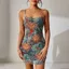 Đầm cổ điển gợi cảm họa tiết đường chéoWG231 form slim