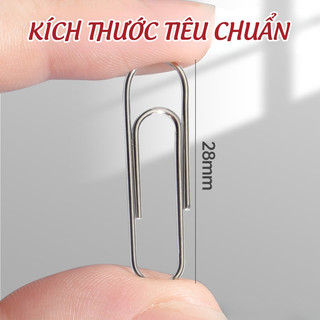 Ghim Kẹp Giấy Phong Cách Mini - 100/200 Cái Kim Loại Chắc Chắn, Phụ Kiện Văn Phòng Phẩm Đẹp và Tiện Lợi