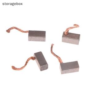 [Hộp lưu trữ] 4 Phụ kiện DIY 6x6x12mm Động cơ điện Bàn chải Carbon Dụng cụ điện Quạt thổi than chì Bàn chải đẹp