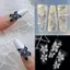 Khuôn Làm Móng Tay Nghệ Thuật 3D Khắc Cong Hoa Lily Trong Suốt Trang Trí Móng Tay Nghệ Thuật DIY Mẫu Silicon Đẹp