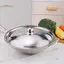 TRTR 10-32Cm Thép Không Gỉ Nắp Nồi Tròn Thay Thế Đa Năng Chảo Chiên Bao Viền Mịn Máy Rửa Chén An Toàn Cho Chảo Chảo Nồi Canh VN