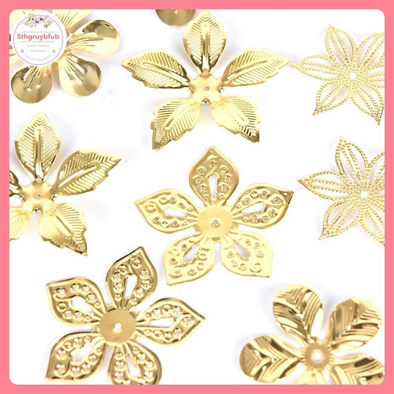 Trang sức filigree vintage kim loại - Bộ 50 cái, phù hợp cho DIY thủ công
