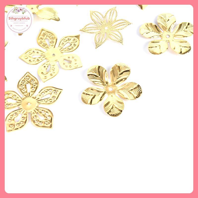 Trang sức filigree vintage kim loại - Bộ 50 cái, phù hợp cho DIY thủ công