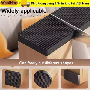 Tấm lót chân đồ nội thất WOODNEST, Tấm cao su tự dính chống trượt, Tấm lót bàn chống va chạm Phần cứng