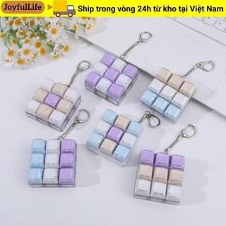 JOYFULLIFE Bàn Phím Trò Chơi Móc Khóa, Fidget Giải Nén DIY 9 Bàn Phím Chìa Khóa Đồ Chơi Quà Tặng, Nút Keycap Chống Căng Thẳng Ngón Tay Giảm Căng Thẳng Túi Sáng Tạo Mặt Dây Chuyền Bé Trai Bé Gái