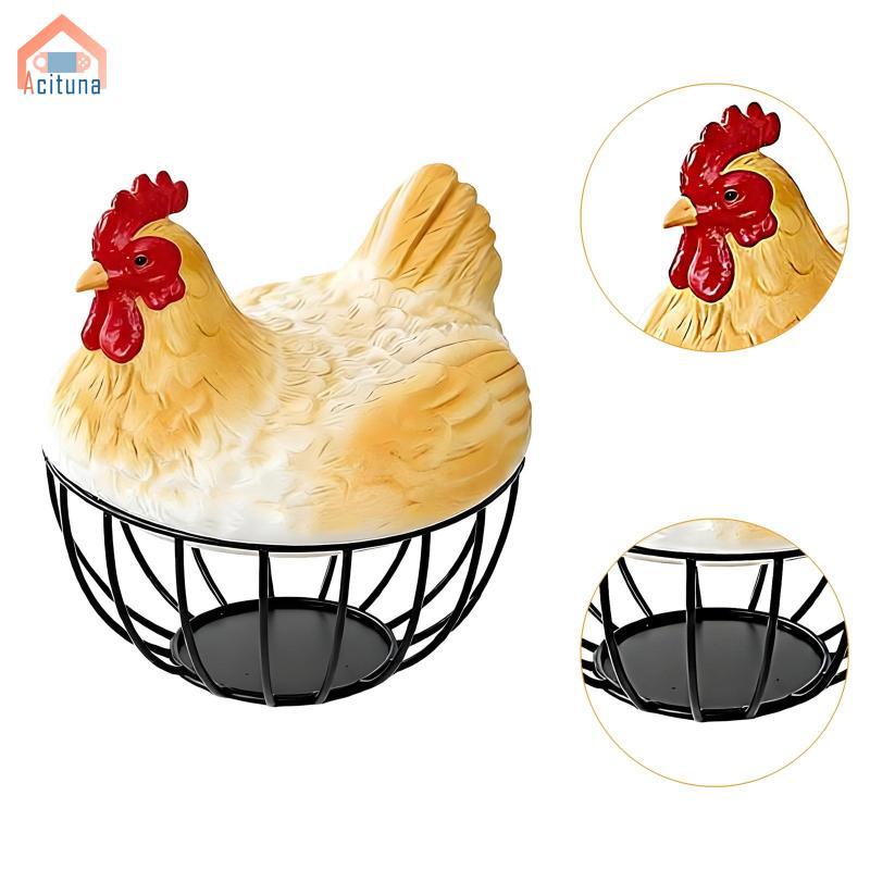 Giỏ Trứng Mặt Bàn Tổ Chức Để Tập Hợp Trứng Tươi Hộp Đựng Có Nắp Đựng Trứng Cho Rau Củ Đồ Dùng Nhà Bếp Bát Ăn