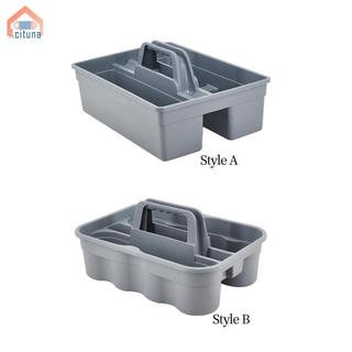 Khay đựng đồ vệ sinh có tay cầm - Giỏ đựng đồ màu xám 15x10.8x4.5inch