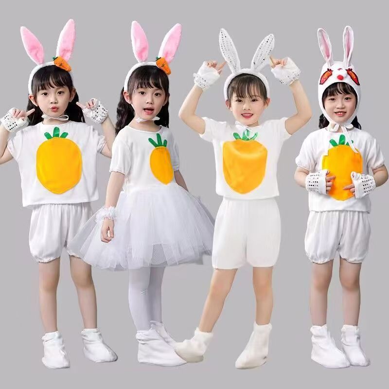💕 HÀNG CÓ SẴN – Đầm Trang Phục Trẻ Em 3‑12 tuổi – Con Thỏ + Hoạt Hình Động Vật, Thích hợp Halloween, Giáng Sinh & Ngày Trẻ Em 🎃🎉