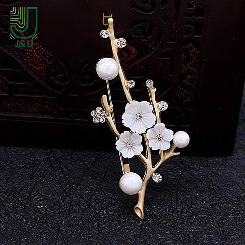 [J & U-T] Trâm cài hoa mận cho nữ Văn phòng đám cưới Trâm cài Chân trang sức năm mới Quà tặng Phụ kiện trang trí tiệc