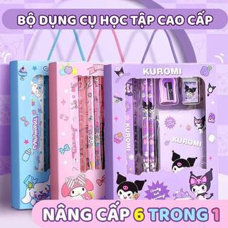 Văn phòng phẩm – Hộp quà sinh nhật cho bé gái và bút chì cho bé lớp 1 trang trí hình hoạt hình vui nhộn, chất lượng tốt