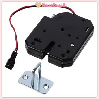 [Giao hàng từ Việt Nam] Khóa điện từ tủ NEATDWELL, Khóa chốt điện DC 12V 2A bằng đồng, Công nhân khóa điều khiển điện màu đen bằng thép Carbon di động