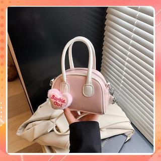 Túi đeo chéo nữ túi xách mini đi chơi phối màu xinh xắn kèm charm trái tim K323
