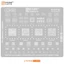 9 Cái / bộ Amaoe U-MTK: 1- 9 BGA Reballing Stencil Cho MTK EMMC IF / RF / PA WIFI MT6895Z 6983Z MT6989W MT6377W