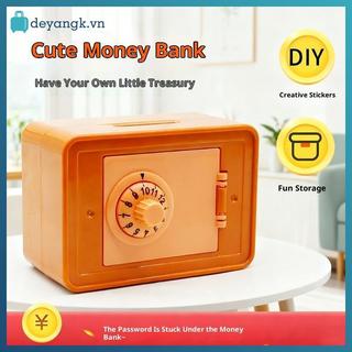 Deyangk ATM Xoay Mật Khẩu Ngân Hàng Hộp Tiền Mặt Đồng Xu Tiết Kiệm Hộp Mô Phỏng Ngân Hàng Tiền Gửi An Toàn Quà Tặng Trẻ Em Hộp Tiền VN