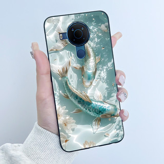 Dành Cho Nokia 5.4 Ốp Lưng Cho Nokia 5.4 3.4 5.3 Ốp Lưng Sang Trọng Dễ Thương Tình Yêu Thỏ Ngộ nghĩnh Màu Đen Mềm Silicon Bảo Vệ Ốp Lưng Điện Thoại