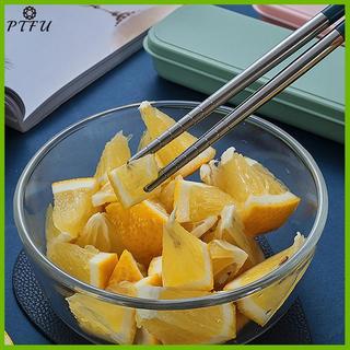 PTFU 3 Đũa Thìa Nĩa Bộ Đồ Ăn Di Động Bằng Thép Không Gỉ Có Thể Tái Sử Dụng Du Lịch Dã Ngoại Dao Kéo Có Hộp Mới