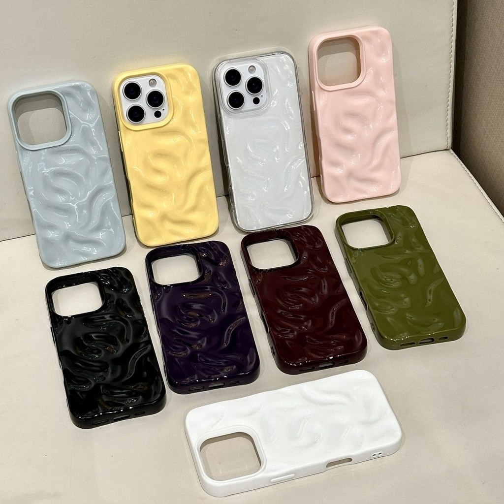 Hình dạng thiên thạch lập thể màu sắc tinh khiết thích hợp cho trường hợp iPhone 16promax 15 bao trọn gói 14 mềm 13 đơn