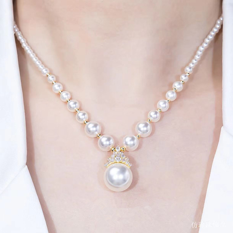 Vòng cổ ngọc trai hoàng hậu Zircon thanh lịch của Pháp