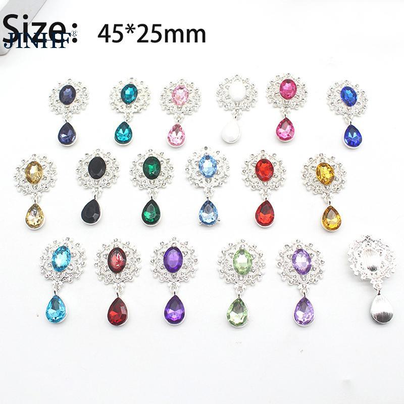 Jin HF Trâm Cài Pha Lê 45x25mm - Phụ Kiện Thời Trang Cho Đám Cưới Và Ngày Lễ
