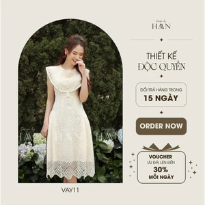 Váy dáng dài công sở nữ HAAN DESIGN ngắn tay chiết eo tôn dáng chất liệu vải tuytsi mềm đẹp màu vàng mù tạt (VÁY 11)