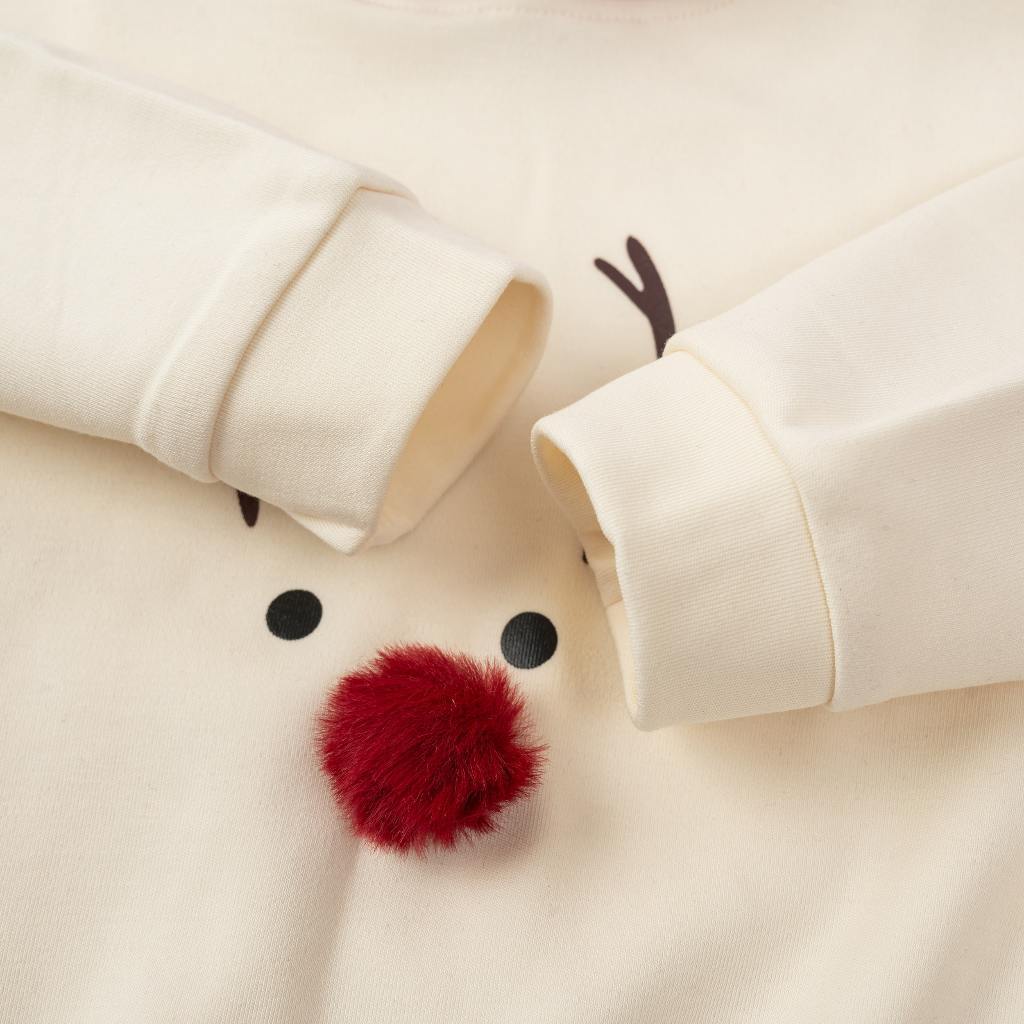 [HỎA TỐC] Áo hoodie tuần lộc giáng sinh Unbee cho bé trai bé gái - Áo noel cho bé