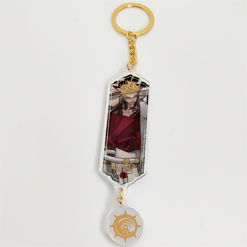 Anime GACHIAKUTA Acrylic Cute Character Keychain Rudo Enjin Zanka Backpack Pendant Decoration Fan Collection Gift