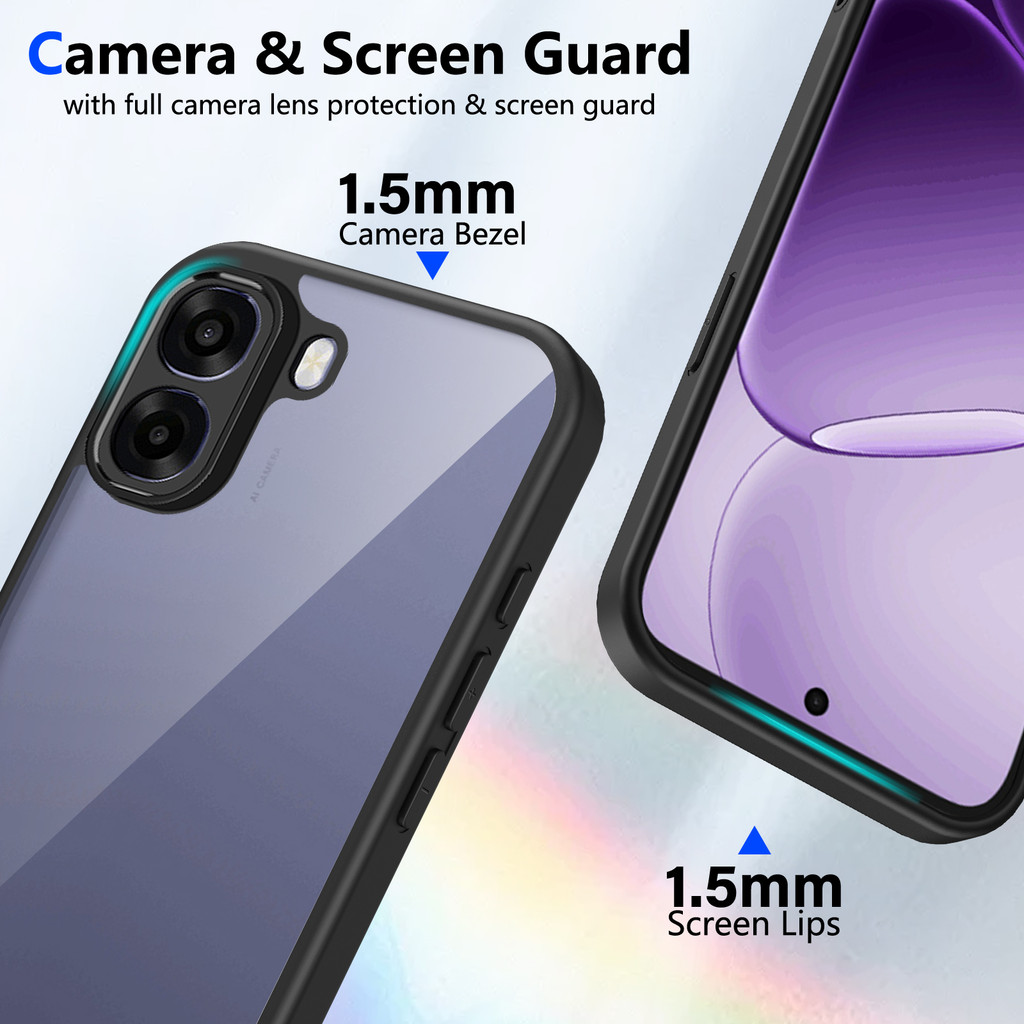 Ốp lưng OPPO A6 5G Vỏ trong suốt mờ thời trang cho Ốp điện thoại OPPO A6 4G