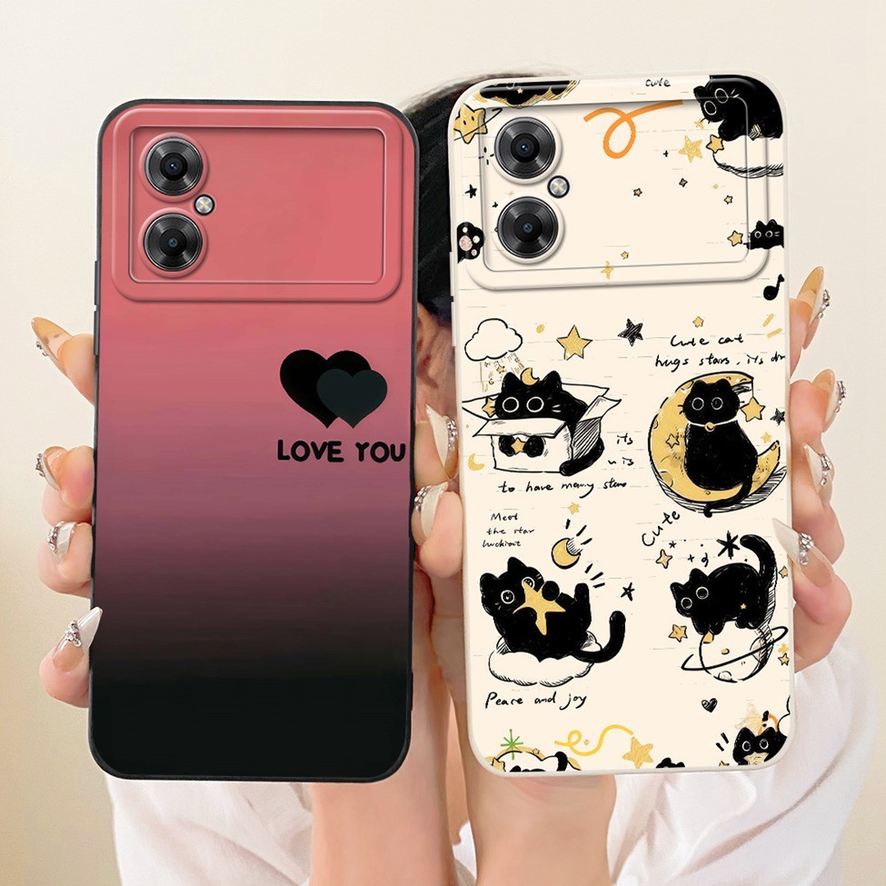 Vỏ Cho Redmi Note 11R Vỏ Hoạt Hình Thời Trang Dễ Thương Ngộ nghĩnh Sơn Silicon Điện Thoại 22095RA98C