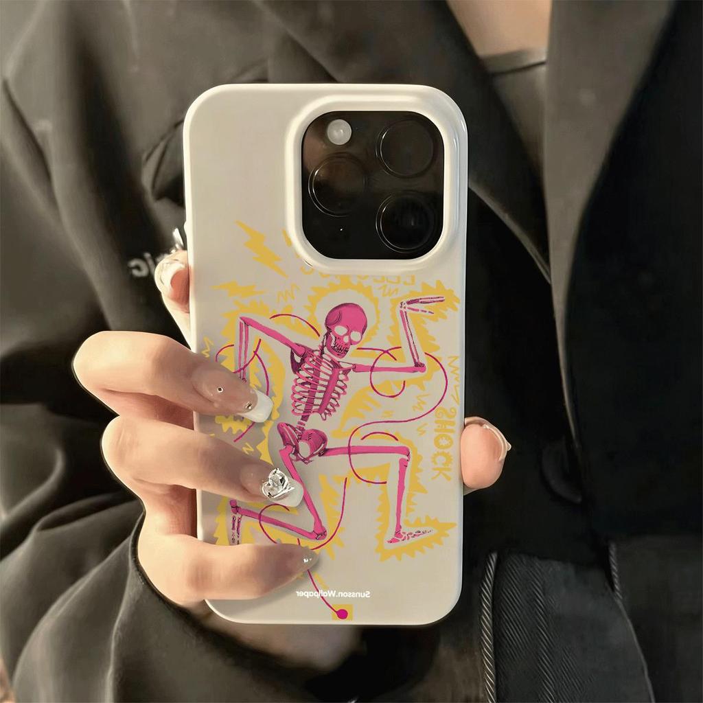 Mô hình lạ cho trường hợp điện thoại 17 16pro iPhone 15 Jelly Case 14 13pro11 Bề mặt sáng
