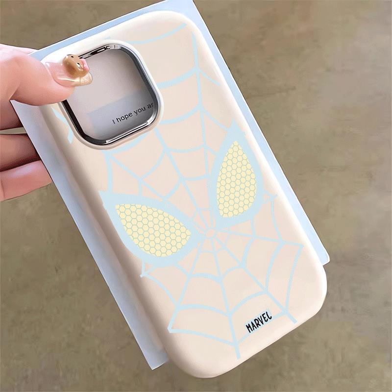 Sky Blue Spider cho 16 17 trường hợp điện thoại 14 15 11 Mũm mĩm iPhone 13 khung kim loại 7p 8p