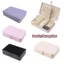 Hộp đựng đồ trang sức DONOVANQQ, Hộp trưng bày trang sức chống oxy hóa dung tích cao, Hộp đựng vòng cổ PU bằng da tinh tế thời trang