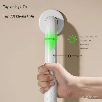 Thanh vịn nhà tắm bằng thép không gỉ, thanh vịn nhà tắm không cần khoan, tay cầm hỗ trợ nhà vệ sinh cho người già không