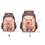 FAVORITEGOODS Ba lô Capybara, Túi đi học Capybara hoạt hình Nylon, Ba lô mẫu giáo nhẹ nhiều túi dung tích lớn