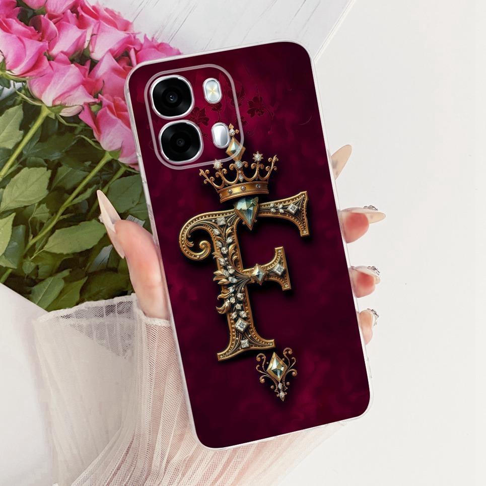 Ốp Lưng Silicon Mềm Trong Suốt Cho Oppo A6s A6x 4G 5G Ốp lưng Oppo A6X Ấn Độ CPH823 CPH2815 Vỏ Họa Tiết Chữ Ốp Lưng